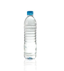 Naklejka premium Purify drinking water in a clear bottle