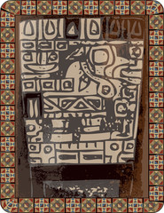 Fototapeta na wymiar Grunge inca icon. Vector illustration