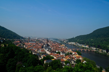 Fototapeta na wymiar Heidelberg skyline