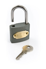 Padlock with key