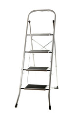 metal ladder isolated on white