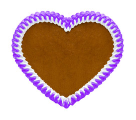 Lebkuchenherz Violett