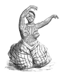Trad. Polynesian tattooed Woman