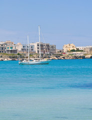 Panoramic view of Otranto. Puglia. Italy.