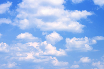 Blue sky with clouds