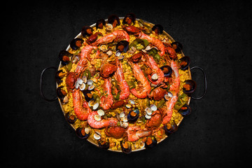 Spanish Traditional Seafood Paella