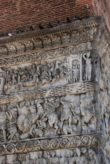 Close-up of an old triumphal Arch in Greece, Thessaloniki