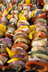 meat on grill , barbeque