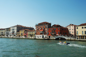 Fototapeta na wymiar Widok na lagunę Wenecji, Włochy
