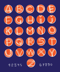 Fototapeta premium Letter in a circle