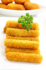 Fried cheese sticks