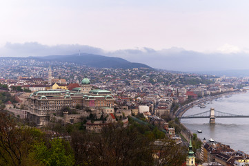 View over Budapest from the Citadel Hungary