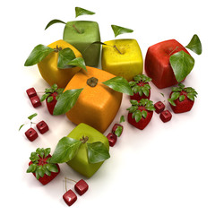 Cube fruits