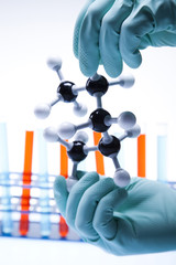  Scientist working in a laboratory 