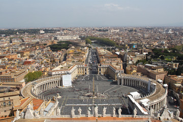 Rome seen from St Peter's Basilica