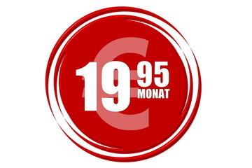 Preis 19,95 rot