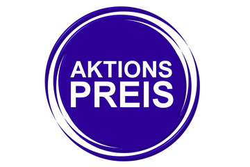 Aktionspreis blau