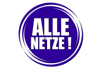 Alle Netze blau