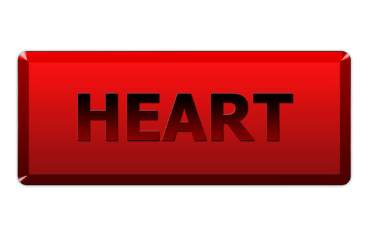 Cartel rojo heart