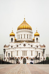 Fototapeta na wymiar Christ the Savior Cathedral, Moscow