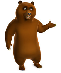 Obraz premium Brown grizzly bear