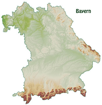 Bayern mit Schummerung