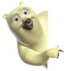 cartoon polar bear