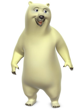 3d polar bear