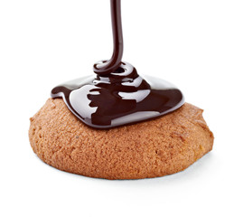 chocolate syrup and  cake sweet dessert food