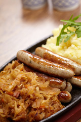 sausage with cabbage
