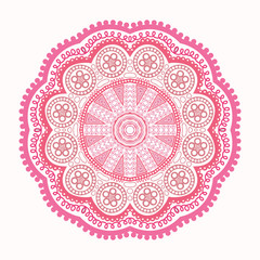 ornamental round lace pattern, circle background with many detai
