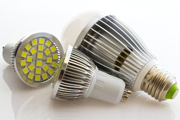 new  cooling technology LED bulbs GU10 and E27 with more powerfu