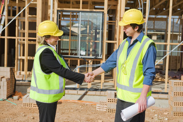 at the construction site