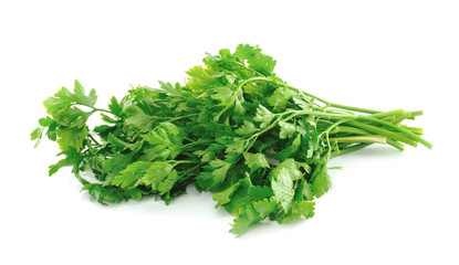 parsley isolated on white