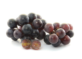 Grapes isolated on white background