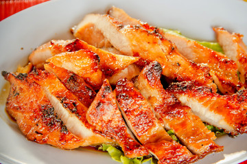 grilled pork's neck