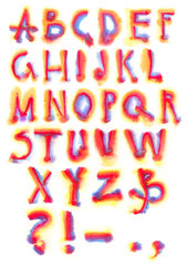 rainbow alphabet