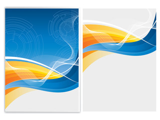 vector business brochure, flyer template