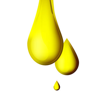 Vector illustration of an oil drop