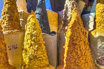 Souk of Chefchaouen blue town at Morocco