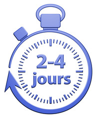 Délais : 2 à 4 jours - Bleu
