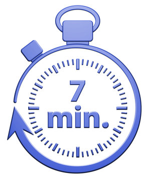 7 Minutes Chrono - Bleu ilustração do Stock