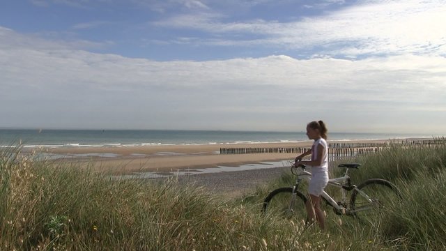 promenade à vélo sur la côte