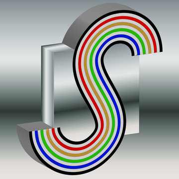 Logo S Streifen 3d
