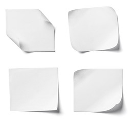 white note paper office business