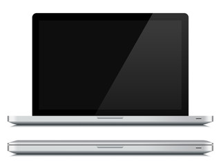 laptop notebook blank black screen