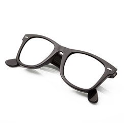 occhiali in fondo bianco