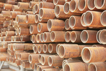 Good background from rusty pipes in outdoor
