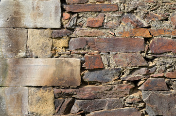 alte Steinmauer Hintergrund braun grau