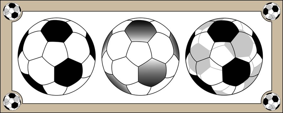 Traditional Soccerball Illustration